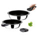 5-tlg. Pfannen Set "Quick Clack" aus Edelstahl