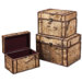 Birch Bark Boxes in Wood - Set of 3 