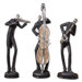 Musicians Accessories Statues in Silver Plated - Set of 3