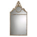 Peggy Metal Frame Mirror in Chestnut Brown