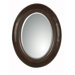 Tivona Oval Beveled Mirror in Dark Chestnut