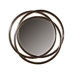 Odalis Round Beveled Mirror in Matte Black