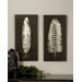 Silver Leave Wall Plaque (Set of 2)