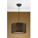 1 Light Naturals Hanging Drum Foyer Pendant
