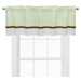 Metro Valance in Lime and Chocolate