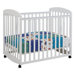 Alpha Mini Rocking Crib in White