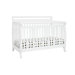 Emily 4-in-1 Convertible Crib with Toddler Rail in White
