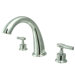 Double Handle Deck Mount Roman Tub Faucet Trim Magellen Lever Handle