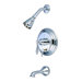 Heritage Thermostatic Pressure Balanced Tub and Shower Faucet with Metal Lever Handles