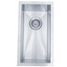 Town Square Rectangular Undermount Single Bowl Kitchen Sink in Brushed Nickel