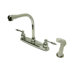 Denver Double Handle Centerset Kitchen Faucet with Knight Lever Handles