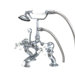 Hot Springs Deck Mount Clawfoot Tub Faucet with Handshower