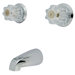Double Handle Wall Mount Tub Only Faucet Trim