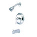 Vintage Thermostatic Pressure Balanced Tub and Shower Faucet Trim with Porcelain Lever Handles