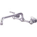 Double Handle Wall Mount Bridge Faucet