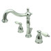 Widespread Bathroom Faucet with Double Lever Handles