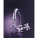Two Handle Single Hole Bar Faucet with Metal Cross Handles