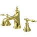 Heritage Widespread Bathroom Faucet with Double Naples Lever Handles