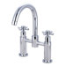 Two Handle Deck-Mount Diverter Tub and Shower Faucet