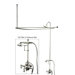 Vintage Shower and Tub Faucet with Metal Lever Handles