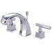 Claremont Double Handle Deck Mount Widespread Bathroom Faucet with Brass Pop-Up