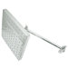 Fortress Square Single Handle Rain Shower Trim Full Spray with 10" Swivel Shower Arm
