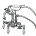 Hot Springs Deck Mount Clawfoot Tub Faucet with Handshower