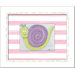 Flowers and Bugs Jasmine Snail Framed Giclee Wall Art