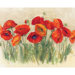 12" x 15" Vibrant Poppies Design Cutting Board