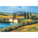 7.5" x 11" Tuscan Scene Design Cutting Board
