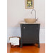 Luneberg Single Vessel 26" Bathroom Vanity in Black
