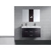 Opal Double 47.2" Bathroom Vanity Set in Espresso