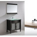 Vina Single 35.4" Bathroom Vanity Set in Espresso