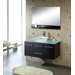 Ultra Modern Marsala 47.2" Wall Mounted Single Bathroom Vanity Set in Espresso