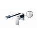 Brick Wall Mounted Bathroom Sink Faucet with Single Lever Handle