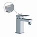 Brick Single Handle Horizontal Spray Bidet Faucet with Swarovski Crystals