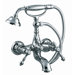 Epoque Double Handle Deck Mount Clawfoot Tub Faucet with Hand Shower