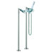 Mp1 Double Handle Floor Mount Thermostatic/Diveter Bath Tub Faucet with Hand Shower