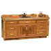 Traditional Cedar Log 72" Bathroom Sink Vanity
