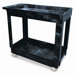 Commercial Service/Utility Cart, 2-Shelf, 16" Wide