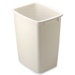 36 Quart Open Wastebasket in Bisque
