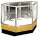 Streamline 38" x 51" Full Vision Inside Corner Showcase with Mirror Back
