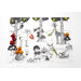 Day at the Pond Placemat in Black