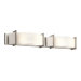 Crescent View  Vanity Light in Brushed Nickel