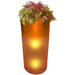 Demta Two Light Large Cylinder Planter Floor Lamp in Orange