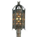 Gables  Post Lantern in Charred Gold
