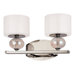 Fizz Two Light Bath Vanity in Polished Nickle