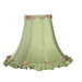Green Checks Ruffled Edge Shade in Ivory
