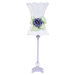 Scroll Glass Ball Table Lamp in Lavender