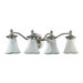 Amherst  Vanity Light in Satin Nickel